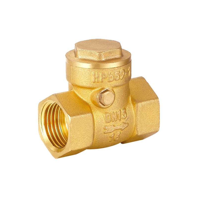 Válvula de retención horizontal de latón YH-402